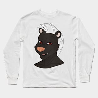 Anthro skunk face Long Sleeve T-Shirt